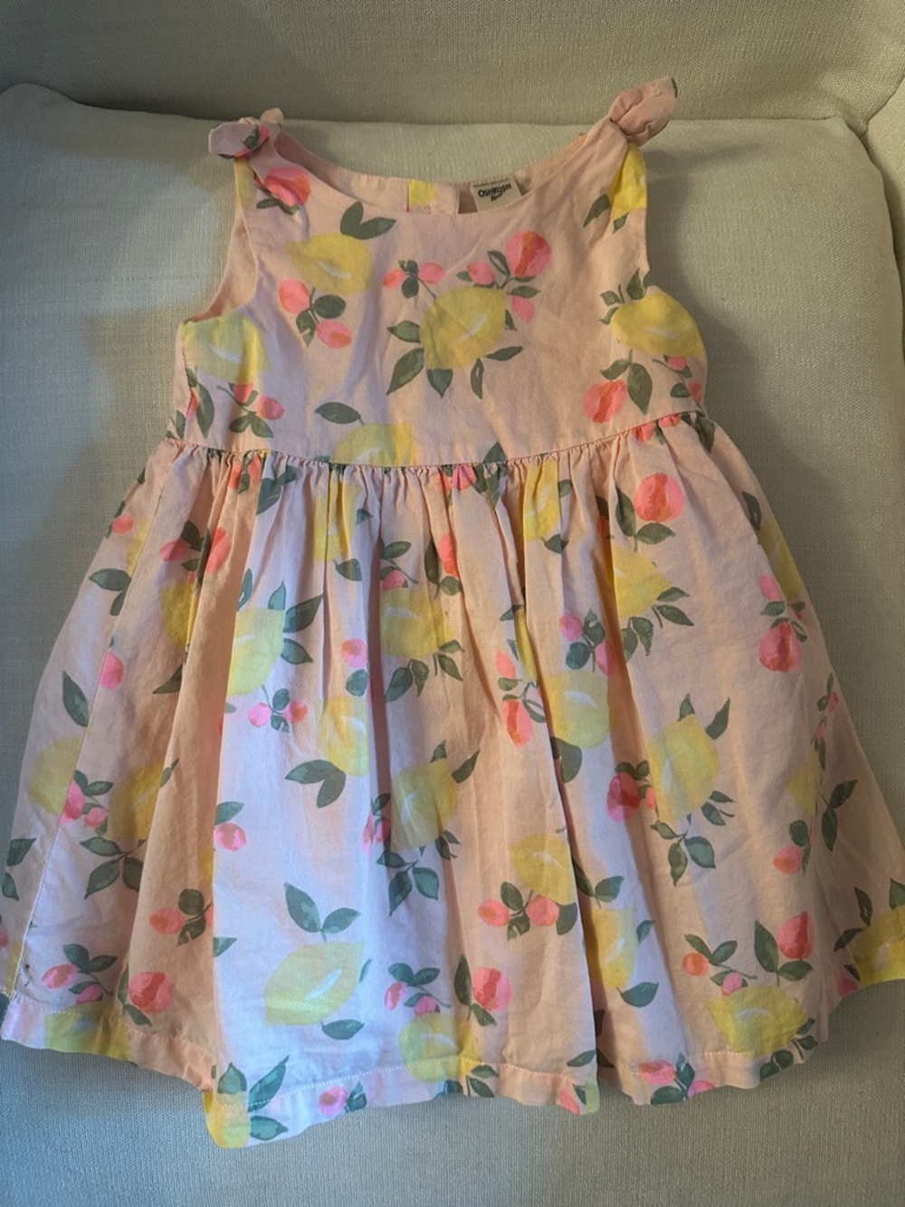 OshKosh B'gosh Pink Lemon Print Sundress
